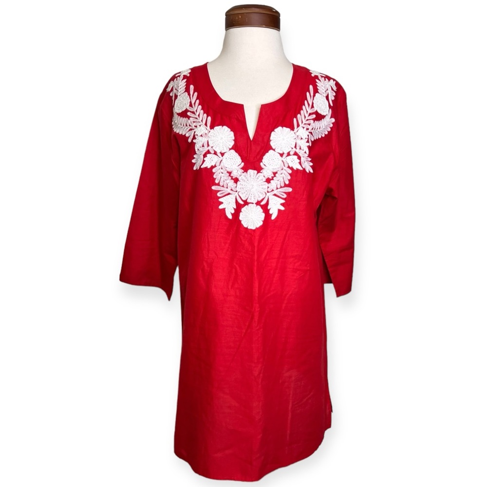 South Main Chain stitched Embroidered Dress in Size Large